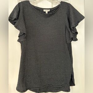 Max Studio Black and White Top  Size S
